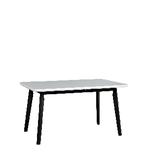 Asztal Harry 80 x 140+180 VII (fehér) (fekete)