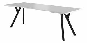 Széthúzható étkezőasztal 90-240 cm Marion (fehér + fekete) (8 és több fő részére)