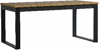 Íróasztal typ LA14 Laticia (matt fekete + wotan tölgy)