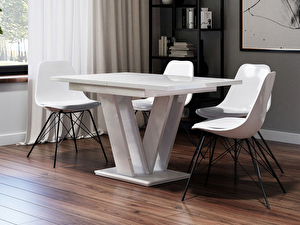 Széthúzható asztal Mirjan Hildaria (fényes fehér)