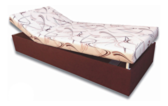 Egyszemélyes ágy (dívány) 80 cm Darcy (sötétbarna 40 + Sand 10) *kiárusítás
