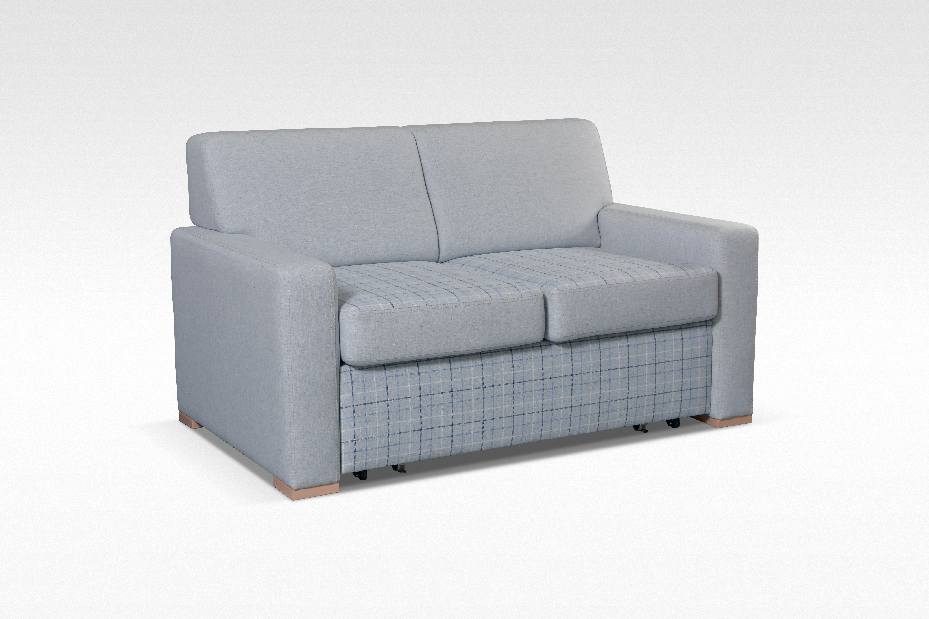 Kétmszemélyes kanapé- Antura (világosszürke + kék)