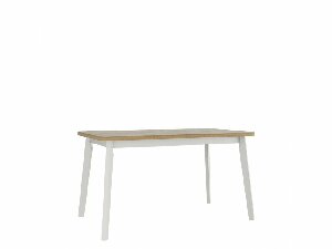 Asztal Harry Mirjan 80 x 140+180 VI (sonoma Mirjan L) (fehér)