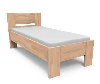 Egyszemélyes ágy 220x120 cm Nicky Fejtámla (masszív)