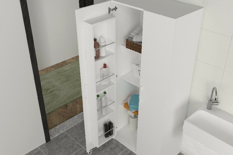 Fürdőszoba szekrény Ollie (fehér)