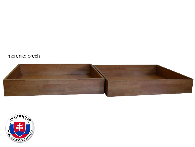 3/4 fiók az ágy alatt tömör fából 90 cm (1 db)