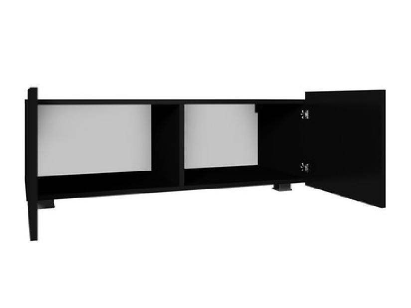 TV szekrény Mirjan Brenali Mirjan 100 BR03 (fekete + fényes fekete)