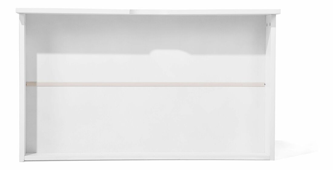 Emeletes ágy 90 cm RADIN (fehér) (ágyráccsal és tárolóhellyel)