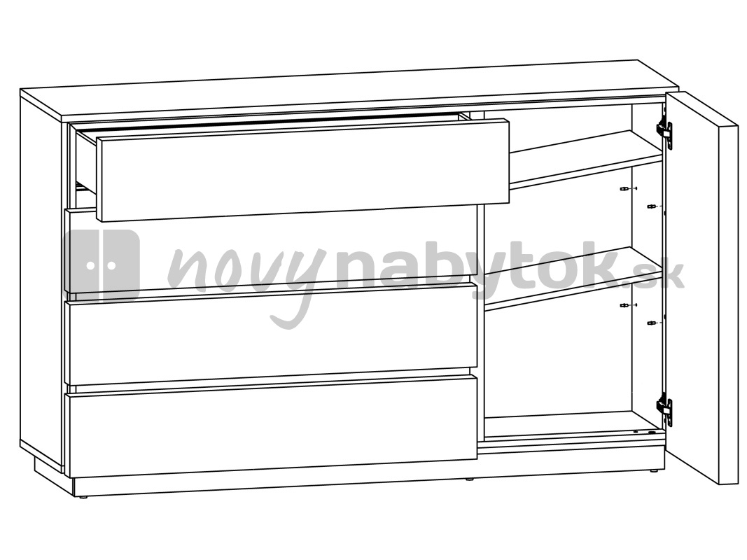 Komód AnAlizaa KOM1D4S