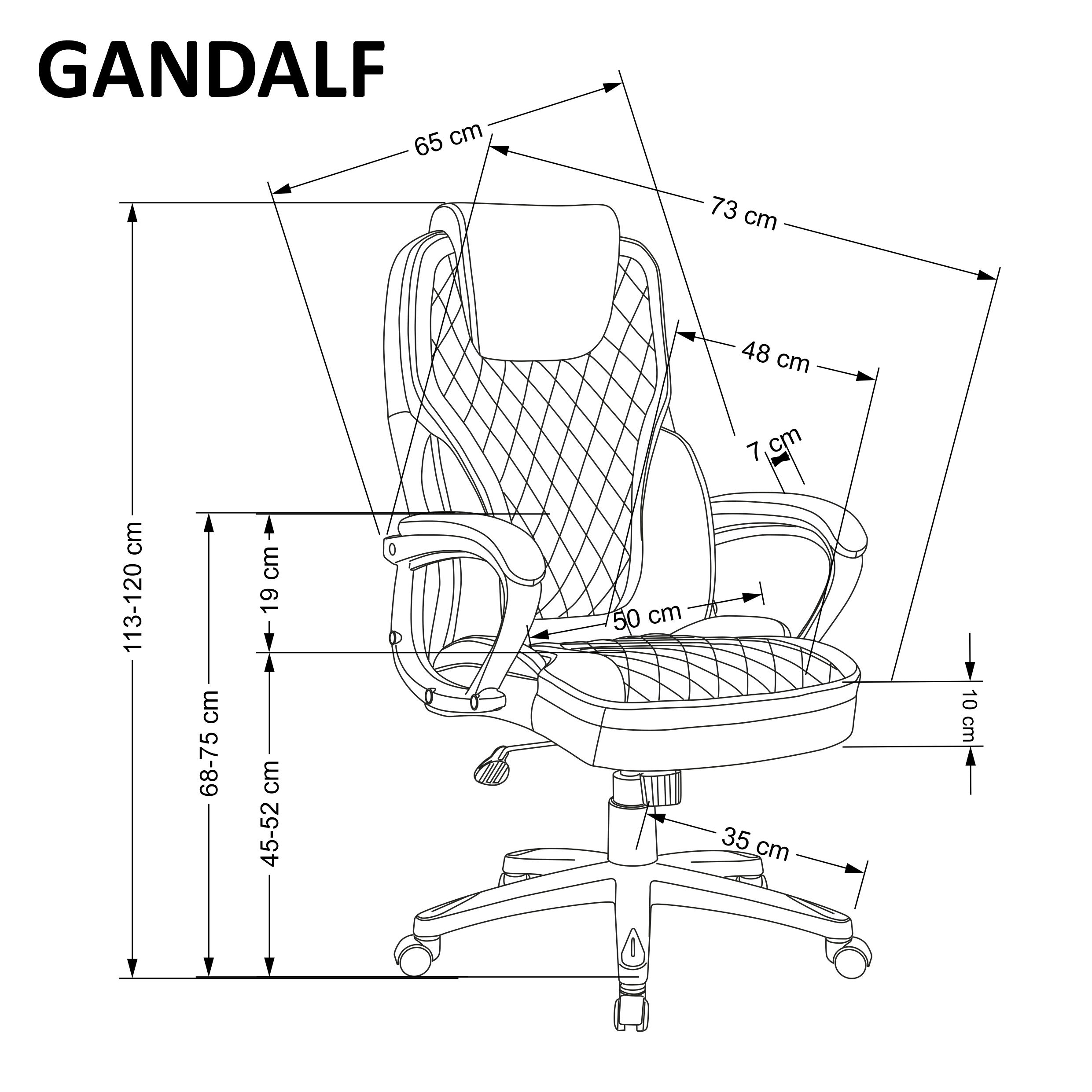 Irodai szék  Gandy