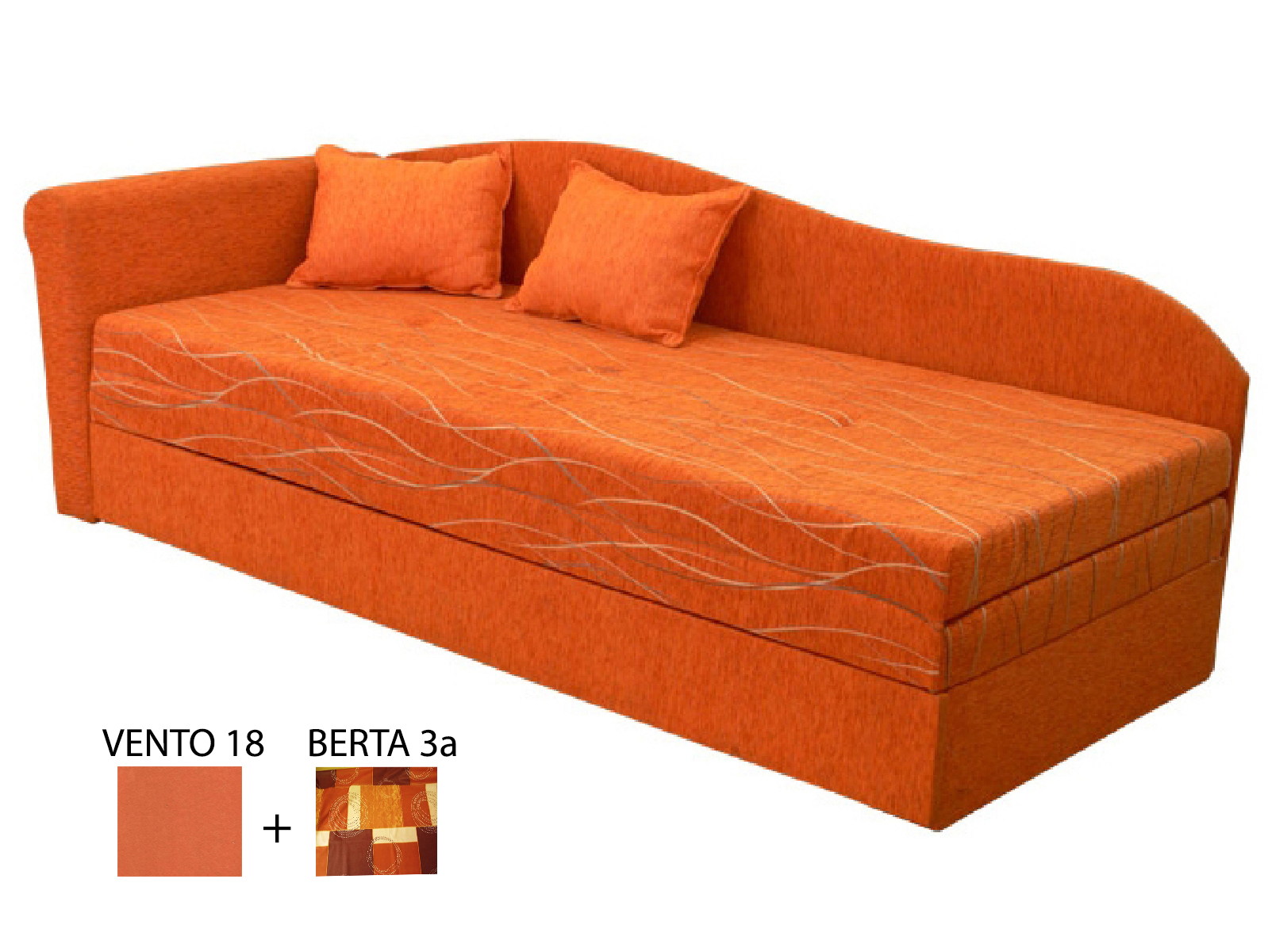 Széthúzható ágy (dívány) 80 až 160 cm Katrhin (habszivacs matraccal) (B) *kiárusítás