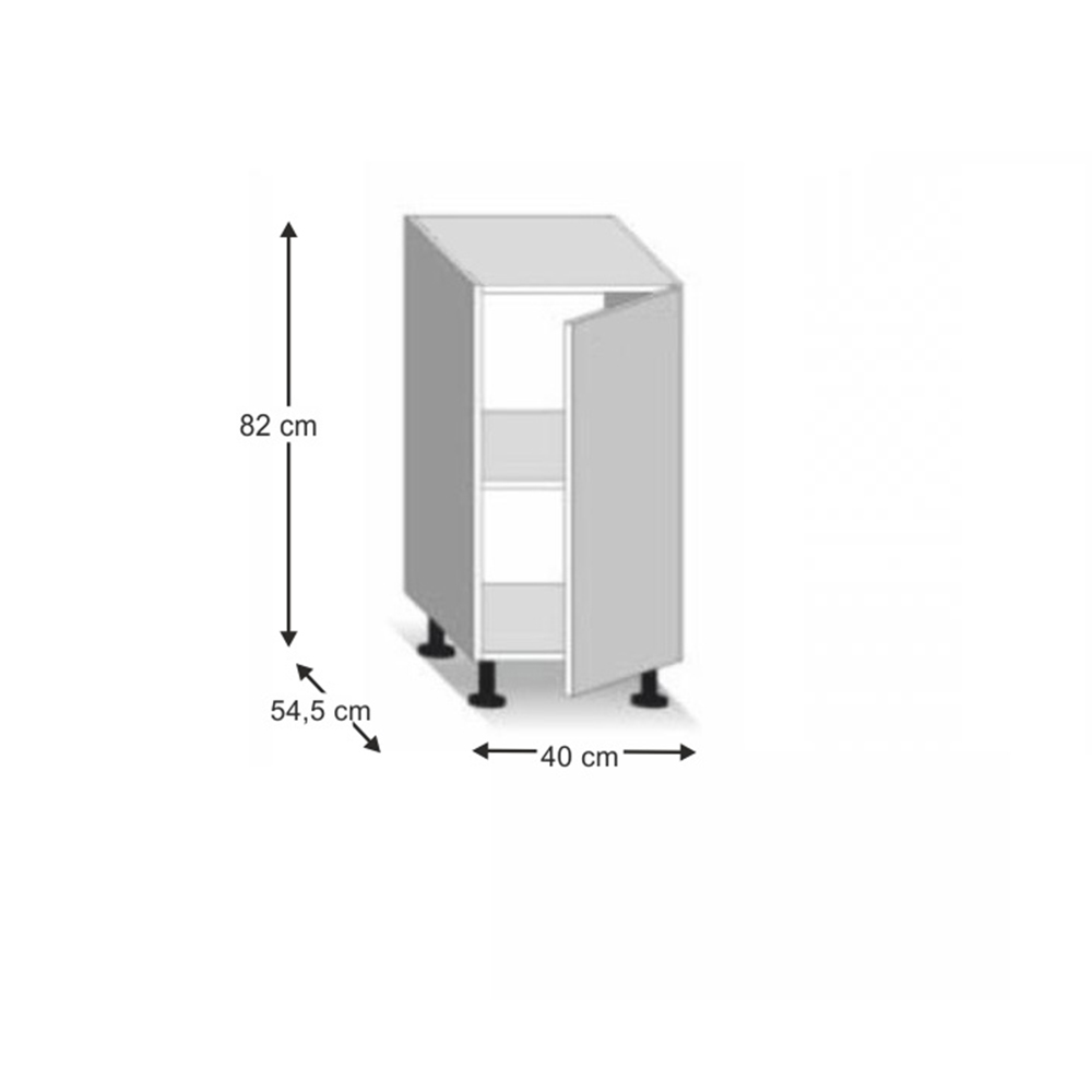 Alsó konyhaszekrény Lilouse D 40