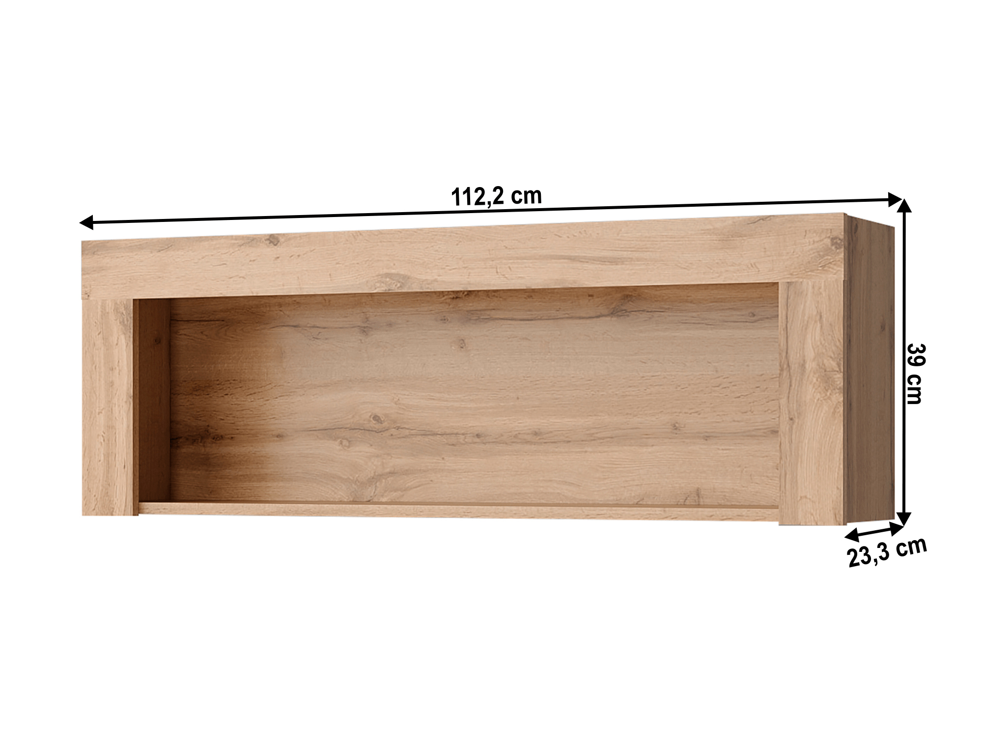 Fali regál  110 cm Mateo 110 (wotan tölgy)