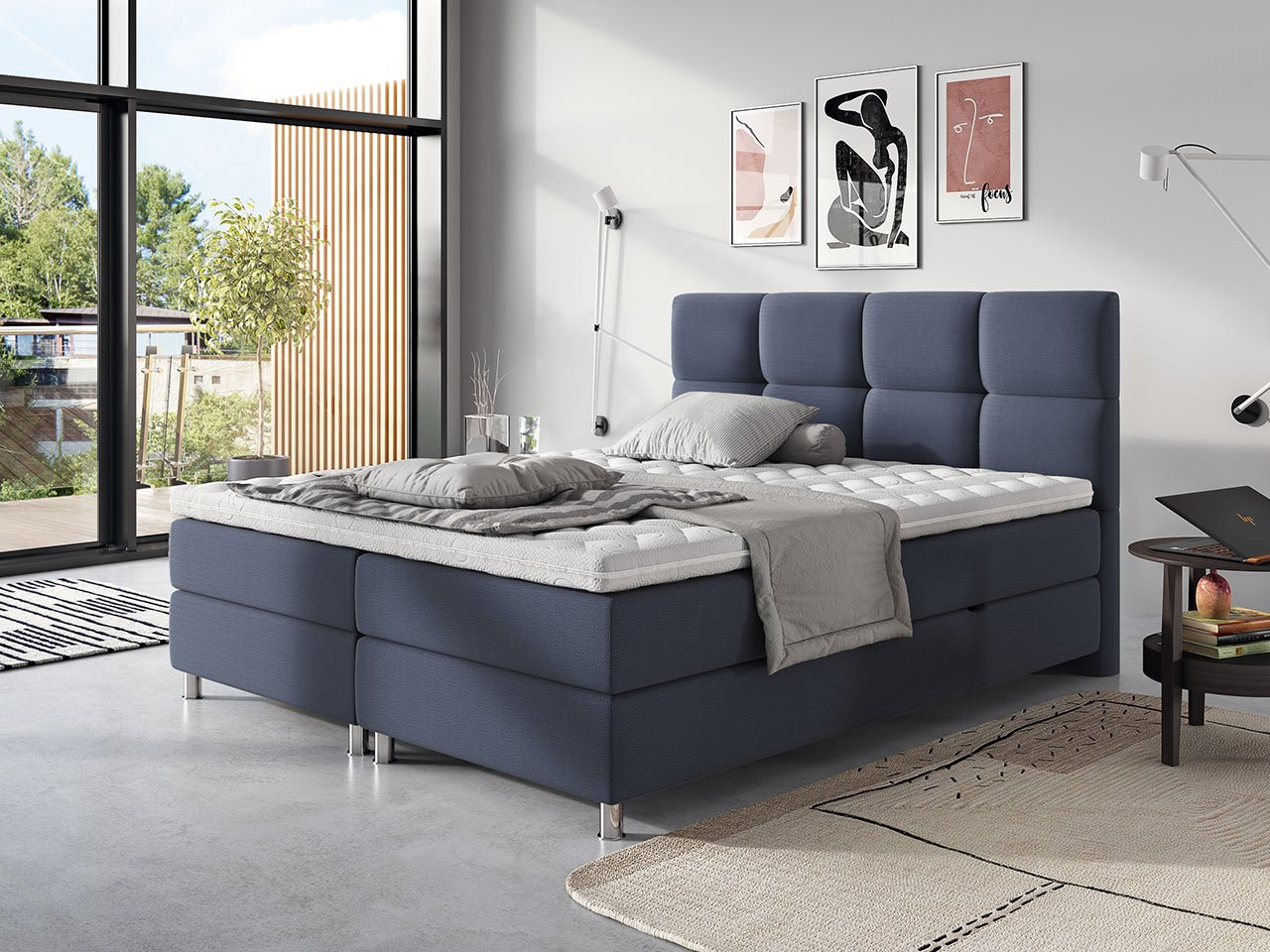 Franciaágy Boxspring 180 cm Amarydia (sawana 80)